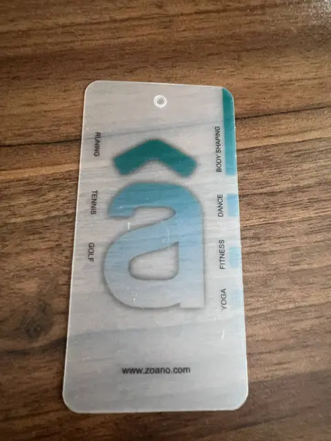 اتیکت آویز PVC با حرف درشت سبزآبی